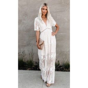 Vici Collection White Lace Dress